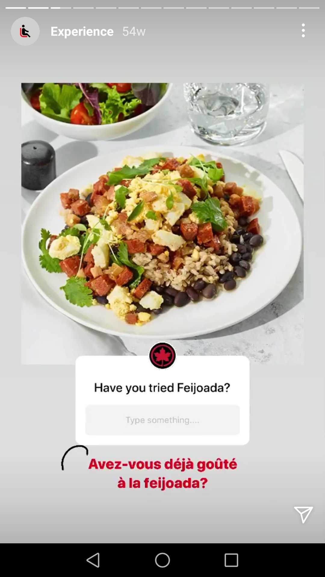 Screenshot Air Canada